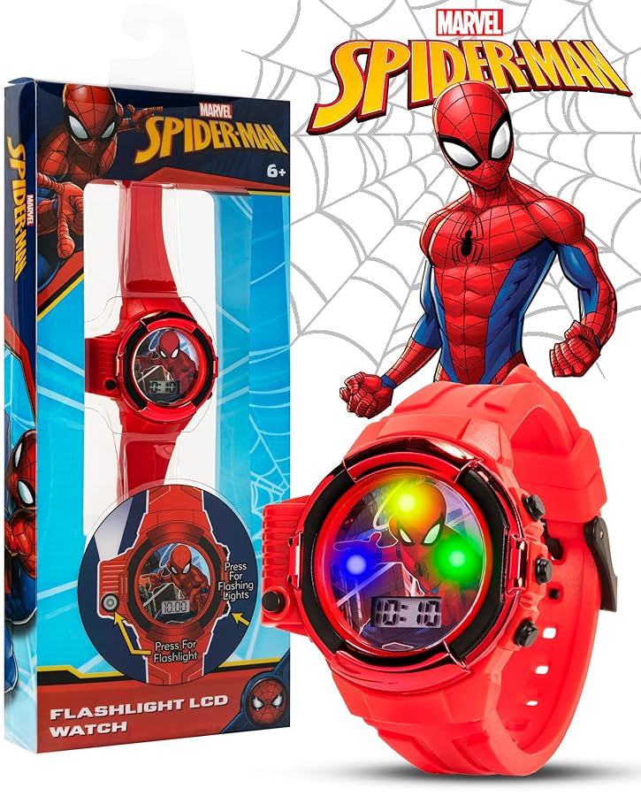 Amazon | [Accutime Corp.] 腕時計 ACCUTIME Spiderman Digital